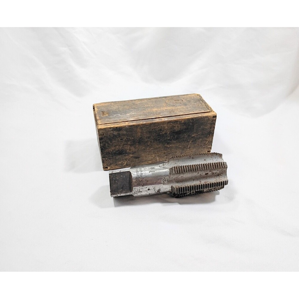Antique Butterfield & Co 1-1/4" Tap Die in Wood Box
